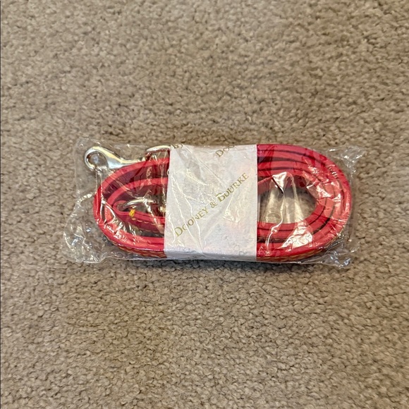 Dooney & Bourke Handbags - Dooney & Bourke Red Cross Body Purse Strap with Silver Clips